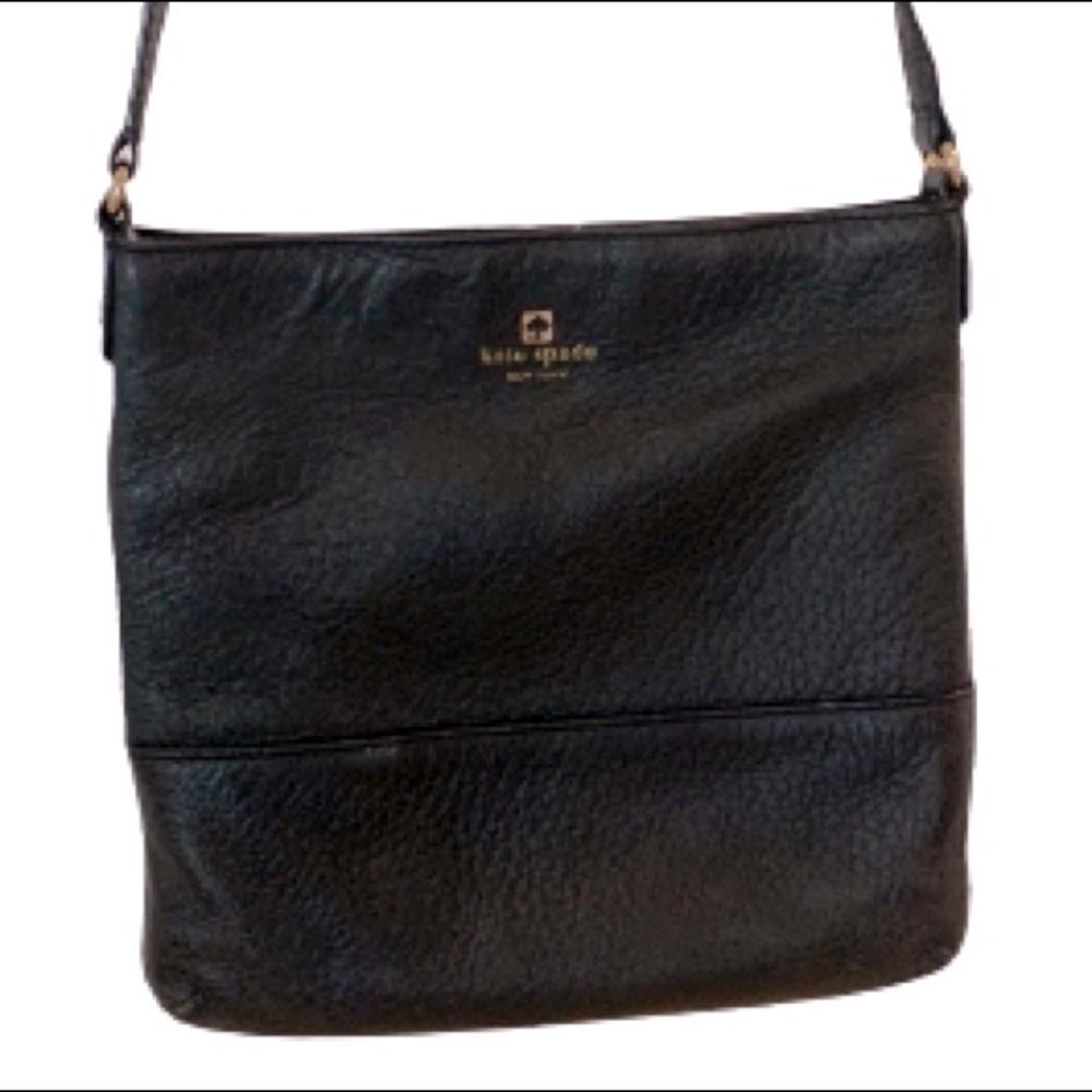 Kate Spade Southport Avenue Cora Crossbody - Black Pebbled Leather